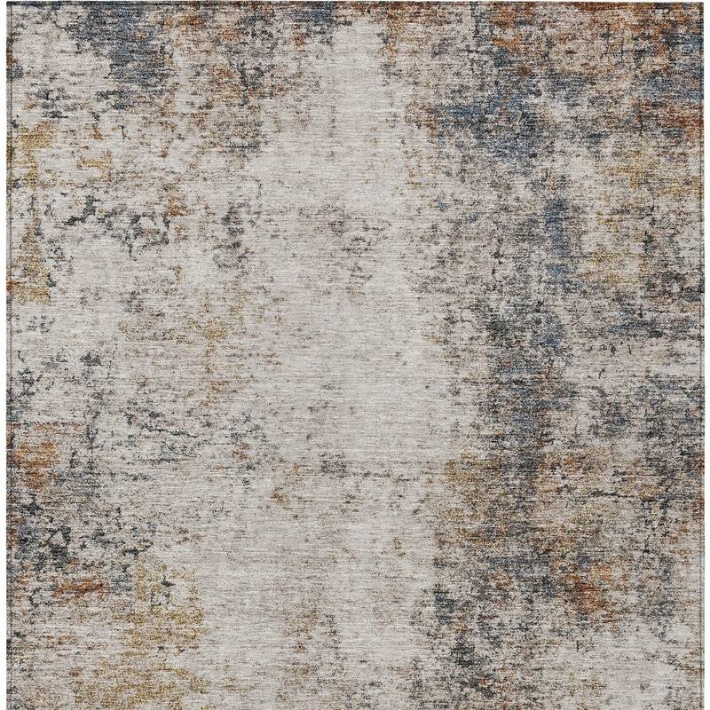HomeRoots Abstract Transitional Rectangle Outdoor Rug