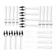 preview thumbnail 4 of 10, Ornative JARA 18/0 Stainless Steel Mirror 42 Pieces Flatware Set with Buffet - 10.71" H x 14.37" W x 1.77" D