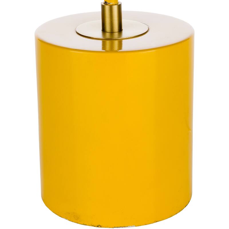 Ihsan Bright Yellow Metal Table Lamp