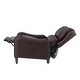 preview thumbnail 63 of 166, Brigida Multifunctional Modern Genuine Leather Nailhead Trim Recliner with Adjustable Footrest Set of 2 by HULALA HOME