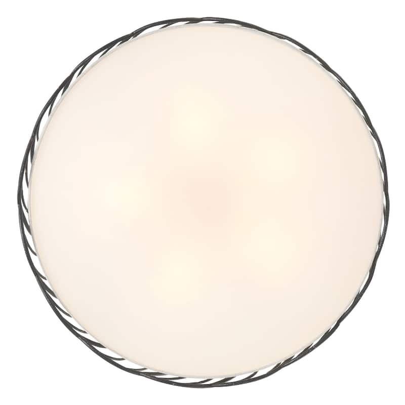 Wry Lighting Simbolo 5-light Pendant in Antique Black Iron