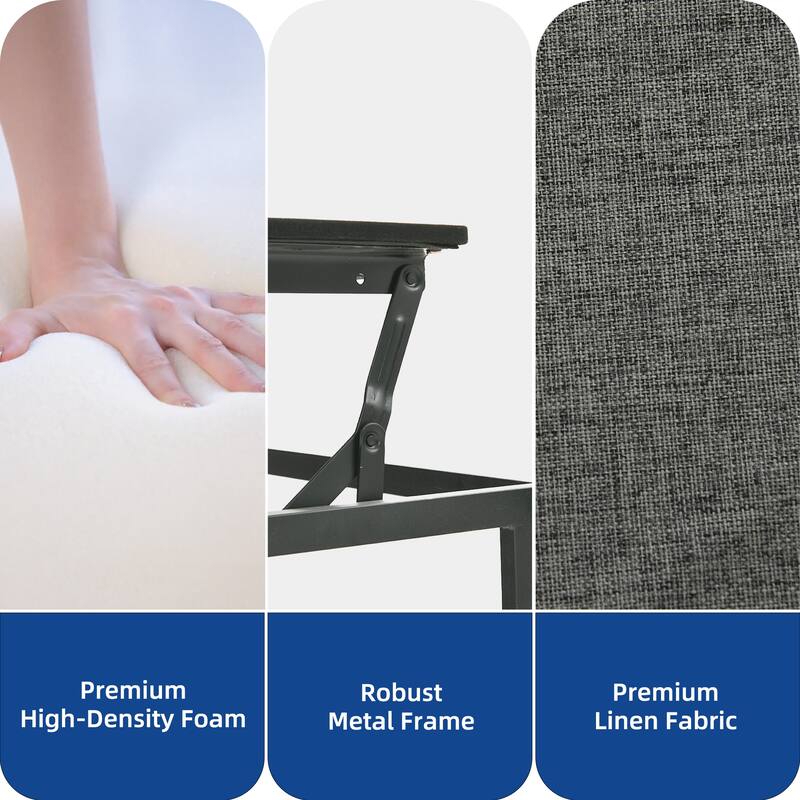 Moasis 3 IN 1 Sleeper Sofa Bed, Pull Out Chair Sofa