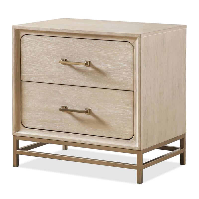 Furniture of America Drayden 3-Piece Light Oak Solid Wood King Panel Footboard Platform Bedroom Set