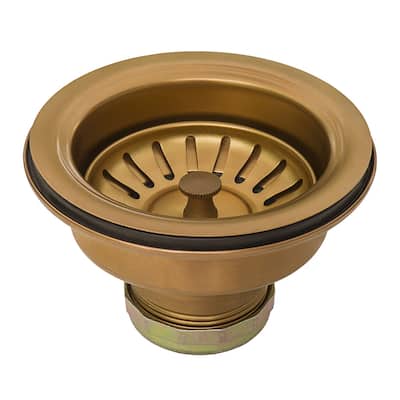 Ruvati Kitchen Sink Strainer Drain Assembly - Copper Tone Stainless Steel - RVA1022CP