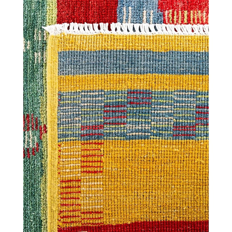 Contemporary Overdyed Wool Hand Knotted Area Rug - 8' 2" x 10' 1"