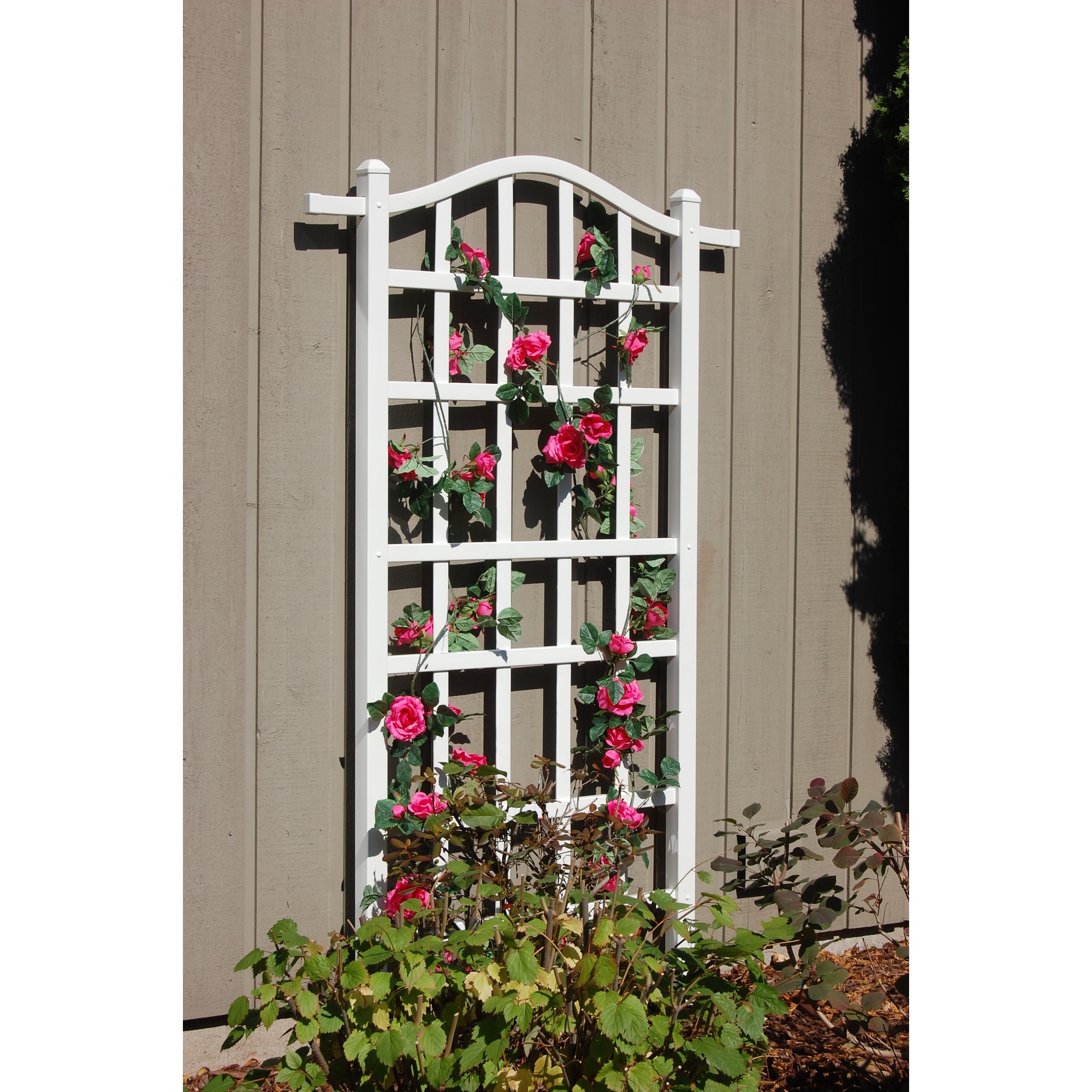 DuraTrel Melrose 35" x 75" White Vinyl Trellis