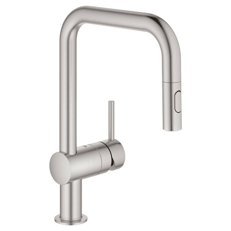 Grohe Minta 1.75 GPM Single Hole Pull Down Kitchen Faucet - SuperSteel