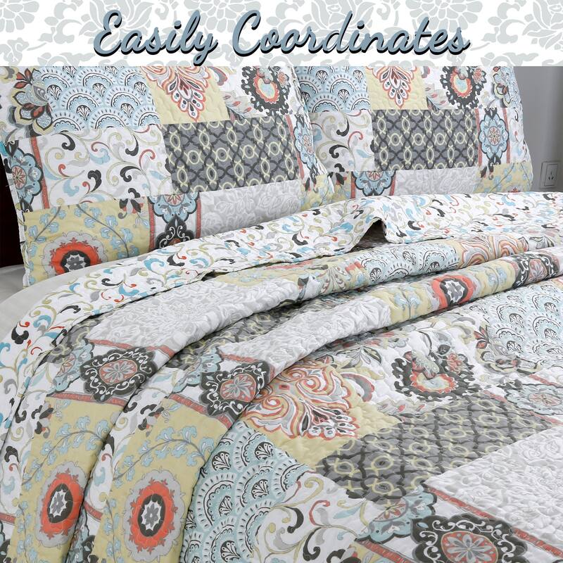 Moorea Patchwork Quilt Bedding Set