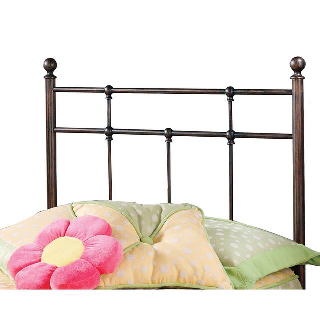 Hillsdale Furniture Providence Traditional Spindle Metal Headboard - Bronze - Twin