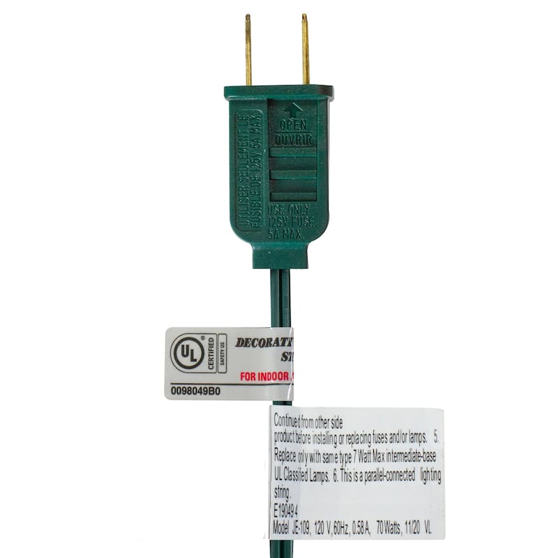 15-Count Red Green G50 Globe Christmas Light Set, 13.5 ft Green Wire
