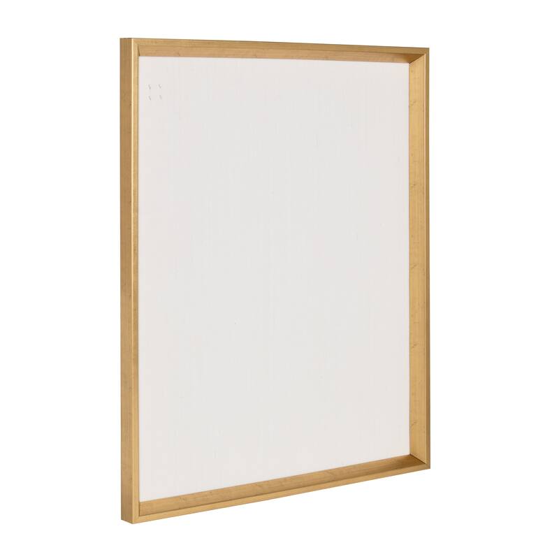 Kate and Laurel Calter Framed Linen Fabric Pinboard - 21.5x27.5 - Gold