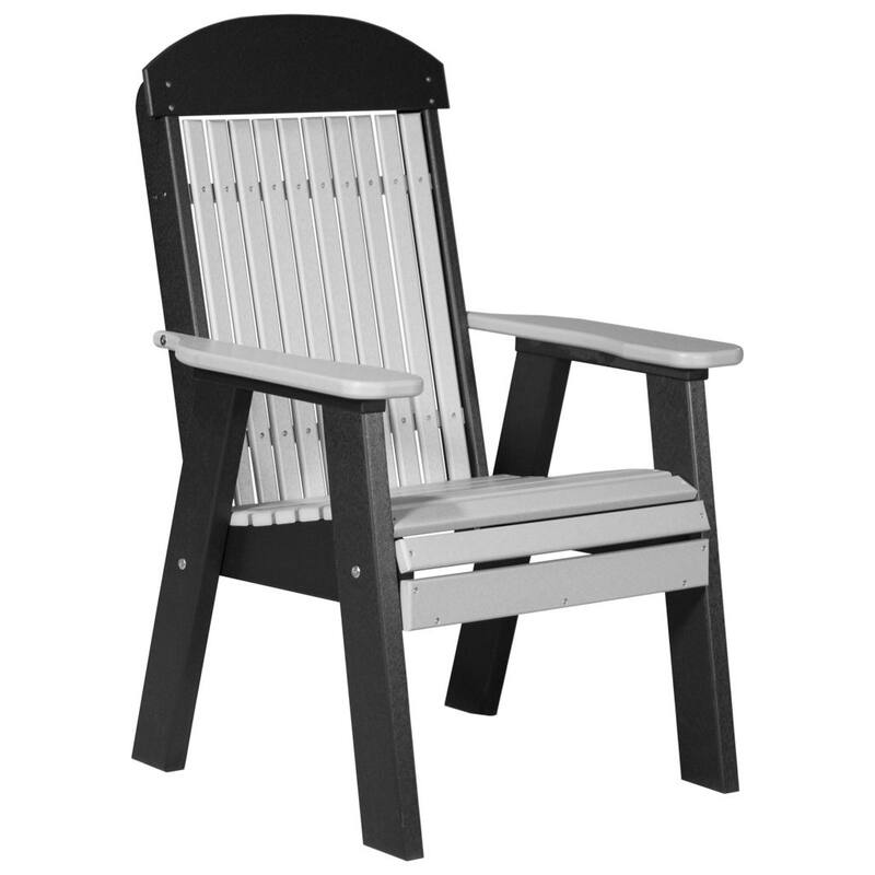 Poly Lumber Classic Bench - 2' - Dove Gray & Black