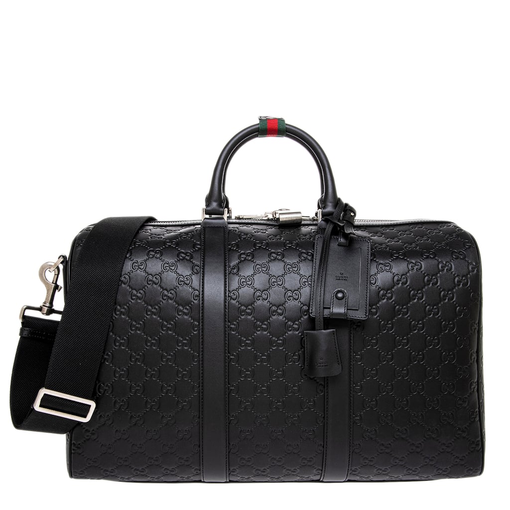 Gucci Men's GG Emblem Medium Duffle Bag - Black