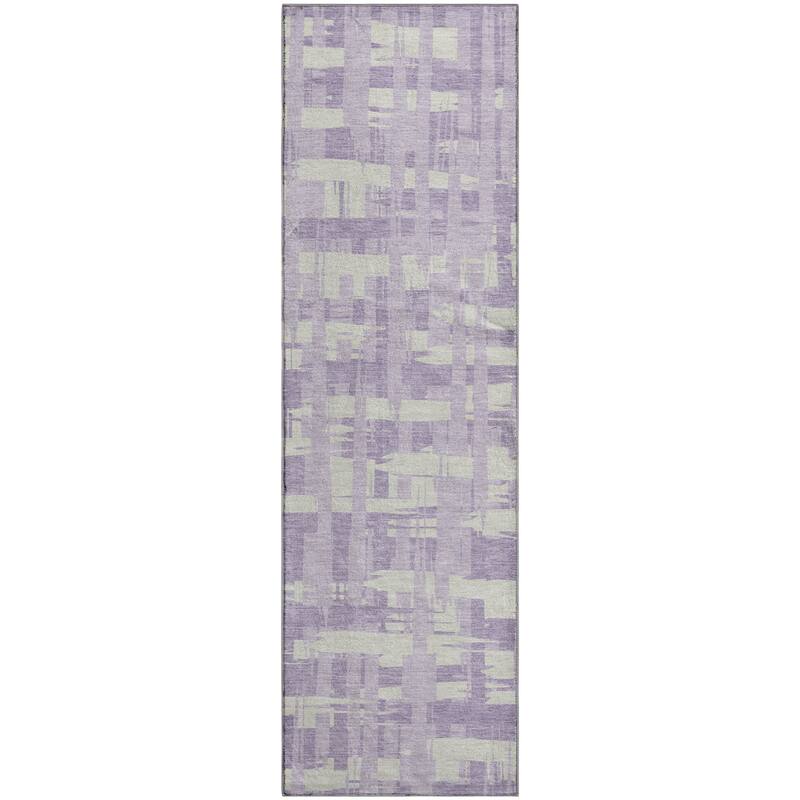 Premium Washable Super Soft Contemporary Plaid Mayfield Rug