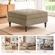 preview thumbnail 32 of 83, 31.78" W Oversized Square Upholstered Storage Ottoman with Wooden Tray