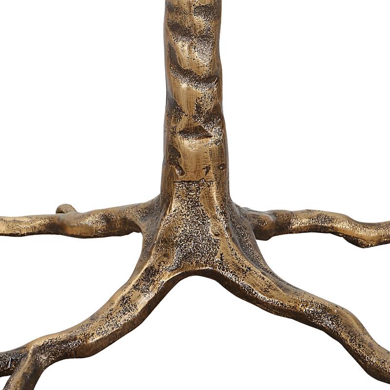 Rustic Table Lamp with Gold Finish - 12"D x 12"W x 29.5"H