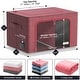 preview thumbnail 21 of 25, Foldable Storage Bag Breathable Bamboo Fabric Dustproof Organizer Box Charcoal - (2 Section - Beige)