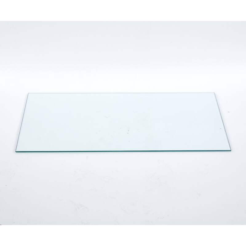 GDFStudio - Clear Transparent Heavy-Duty Tempered Glass Top Panel with Smooth Flat Surface