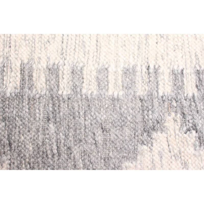 ECARPETGALLERY Flat-Weave Ankara FW Cream Wool Kilim - 5'3 x 7'5