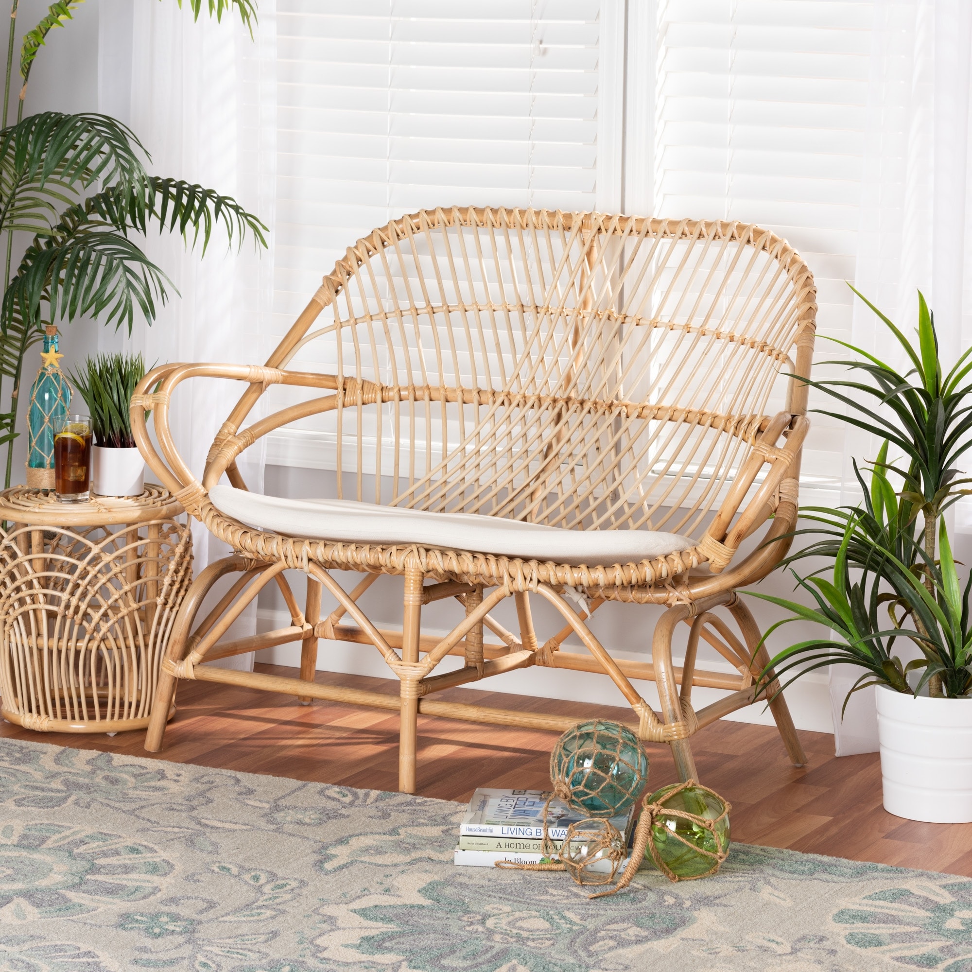 Rattan loveseat sale