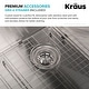 preview thumbnail 14 of 13, KRAUS Stark 33-inch Undermount Drop-in Kitchen Sink Pulldown Faucet Combo