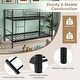 preview thumbnail 2 of 5, Metal Twin Over Twin Bunk Bed Metal Bed Fame with Ladder Guardrails