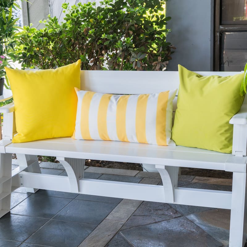 Olivia Striped Outdoor Throw Pillow