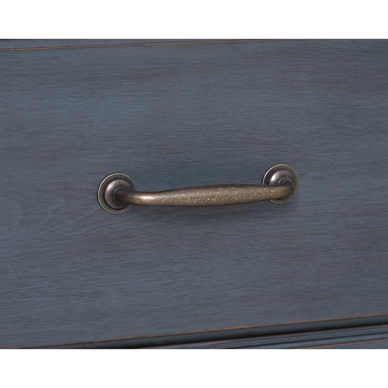 Bridgevine Home Americana Chest, No Assembly Required, Corduroy Blue Finish
