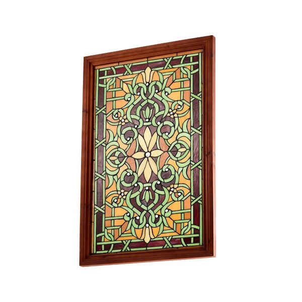 Warehouse of Tiffany Tiffany-style Wood Frame Stained Glass Window