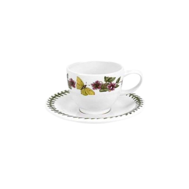 Portmeirion Botanic Garden Espresso Cup and Saucer Set - 3.5 oz