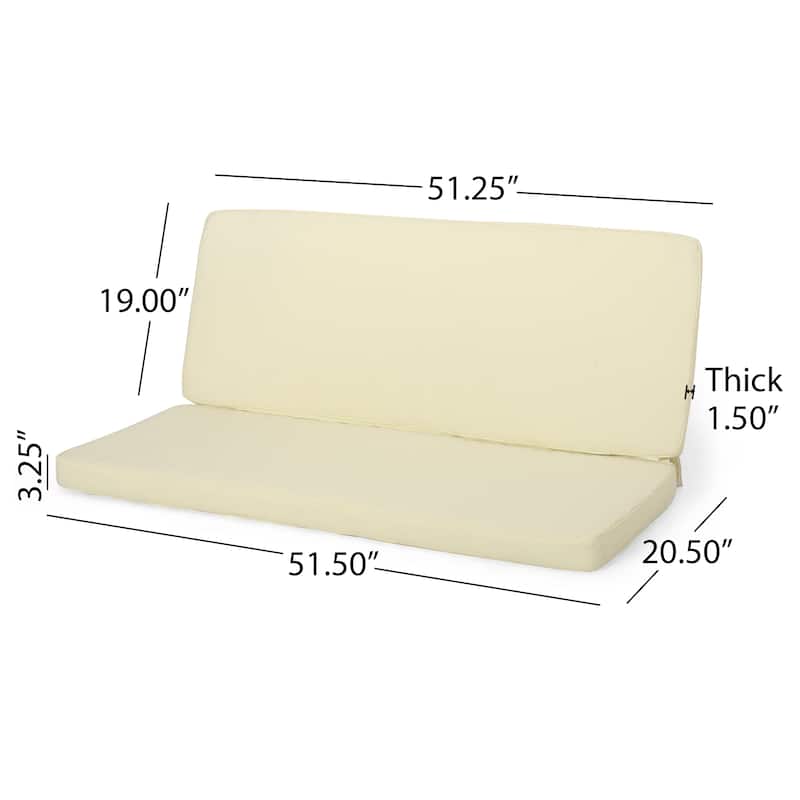 Coesse Outdoor Loveseat Cushion Set by Christopher Knight Home