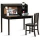 preview thumbnail 27 of 26, Kids Desk and Chair Set Study Writing Desk with Hutch and Bookshelves - 44" x 24" x 43.5" (L x W x H)