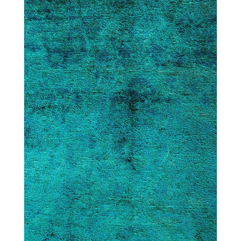 Contemporary Overdyed Wool Hand Knotted Runner - 2' 9" x 9' 10"