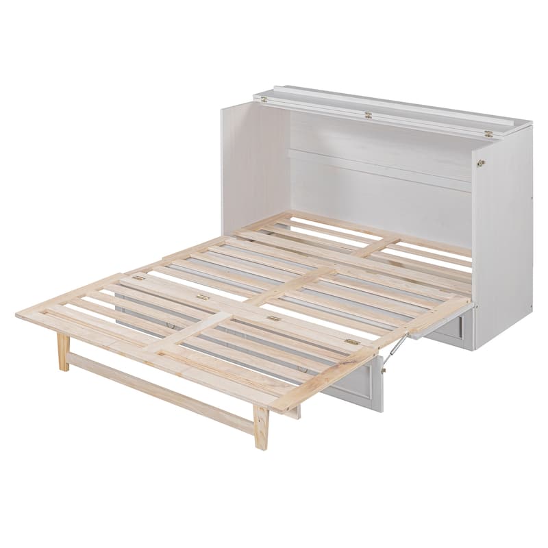 Queen Murphy Bed with Large Drawers
