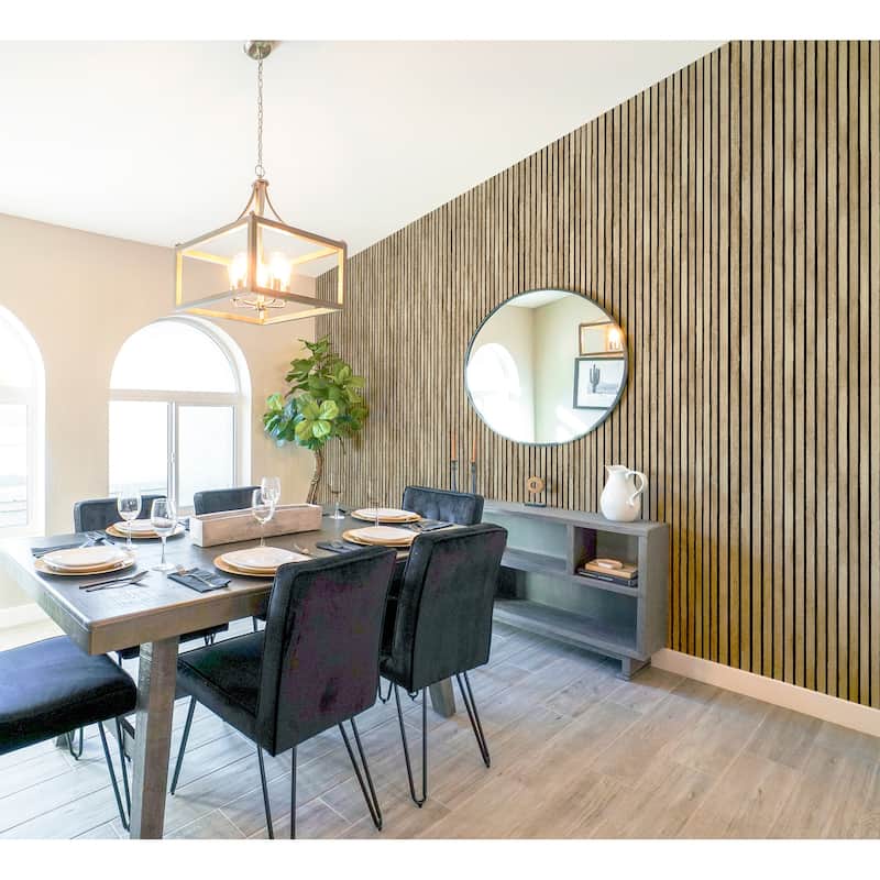 Realisitic Wood Slats Wallpaper - 20.8 in. W x 33 ft. L