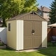 preview thumbnail 4 of 117, Patiowell 8' x 6' / 8' x 8' / 8' x 10 '/ 8' x 12' Plastic Outdoor Shed With Floor for Patio Furniture, Tools (Kick-It Shed)