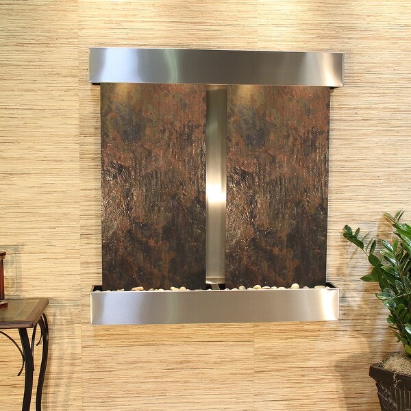 Aspen Falls Fountain - Stainless Steel - Square Edges - Choose Options