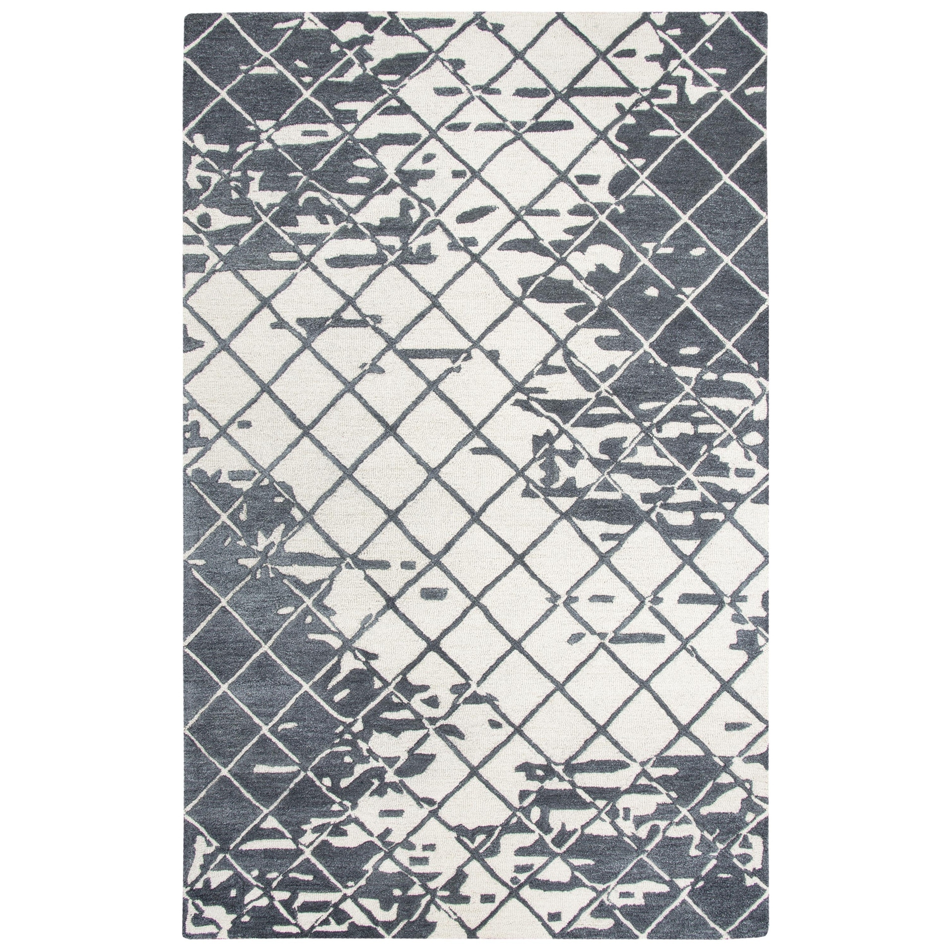 Alora Decor Geneva Collection Geometric Hand-Tufted Wool Rug - 10' x 13'