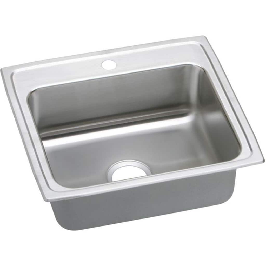 Elkay Celebrity 25-In 20 Gauge Stainless Steel Single-Bowl Drop-In Kitchen Sink