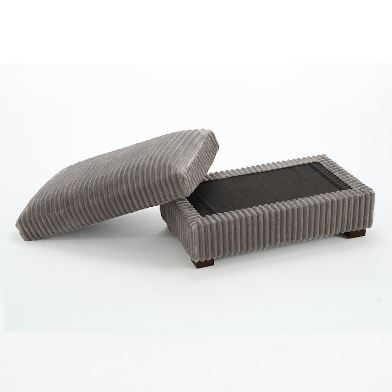 Plush Cloud Couch Modular Sectional Sofa with Ottoman