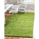 Unique Loom Solid Shag Area Rug - 5' x 8' - Grass Green