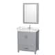 Option Gray / Carrara Cultured Marble Top / Brushed