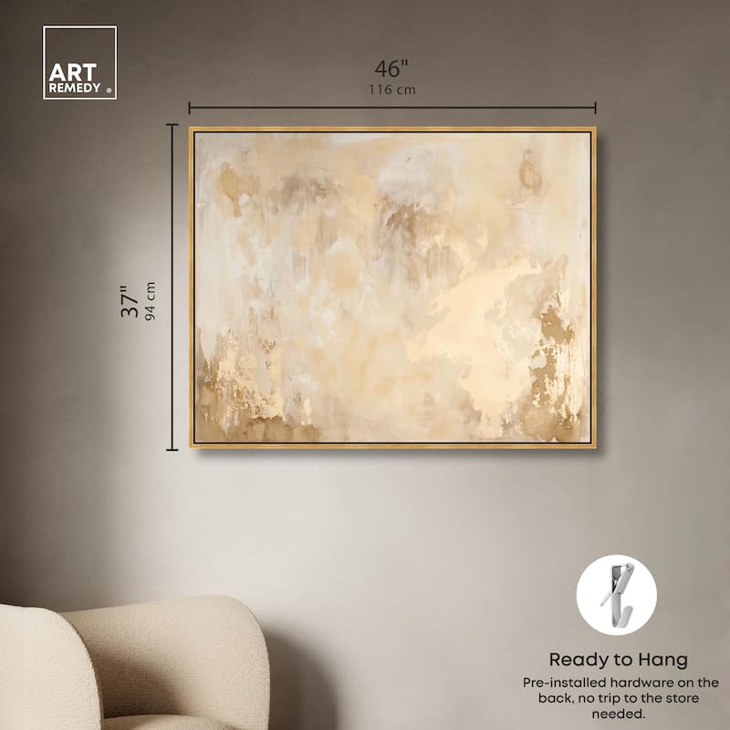Sun Brust Gilding III Canvas by Art Remedy