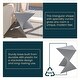 preview thumbnail 39 of 184, Randolph Indoor Side Table - Lightweight Triangular Design Accent End Table for Home Office Living Room and Bedroom, No Assembly