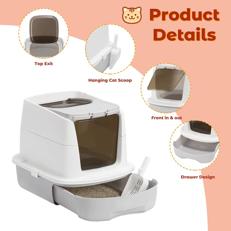 Cat Litter Box with Scoop