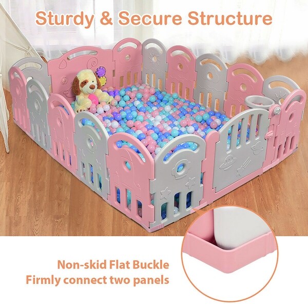 costway 20 panel playpen