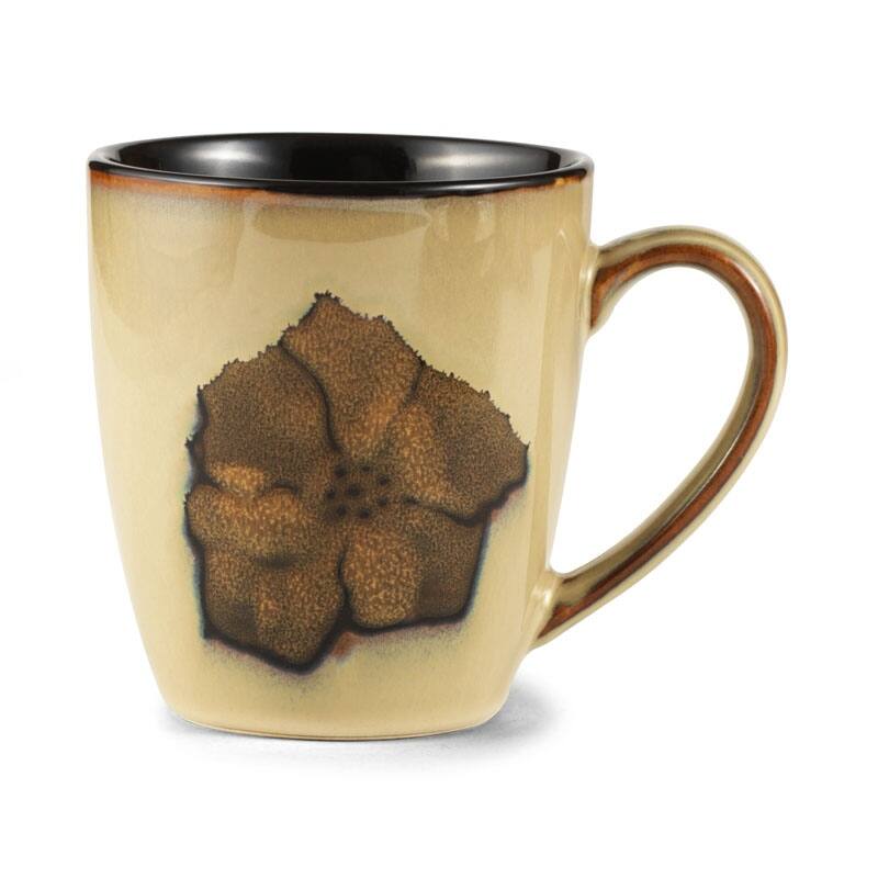 Pfaltzgraff Painted Poppies 16-Piece Dinnerware Set, Service for 4