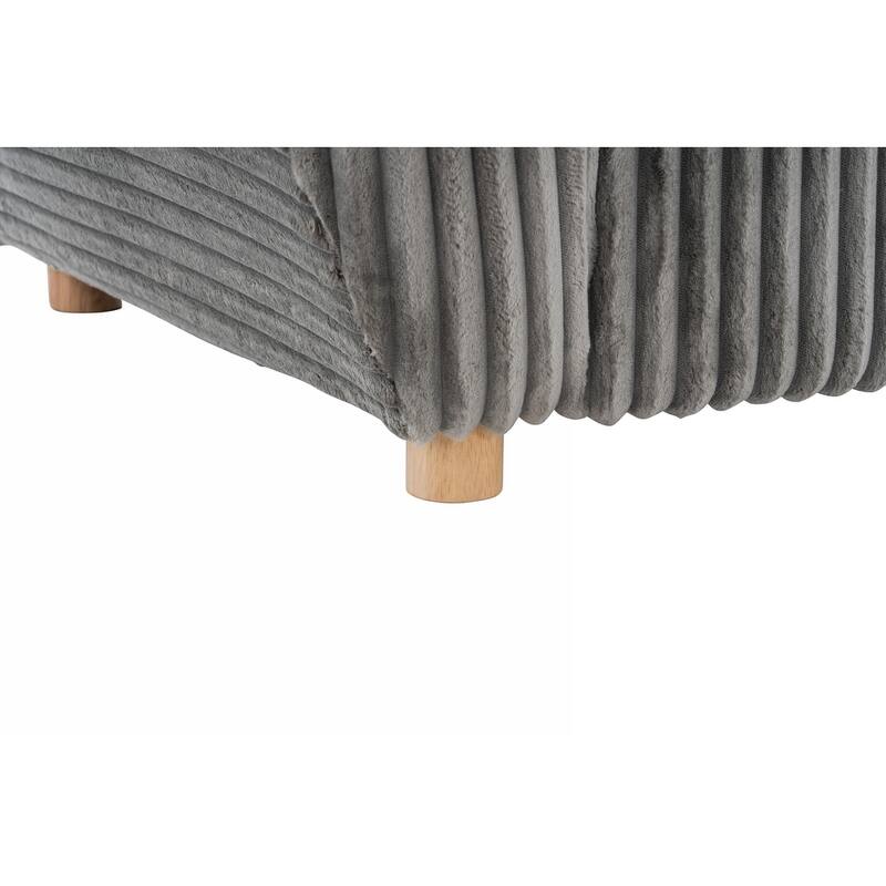 84in Corduroy Sectional Love Seat Couch