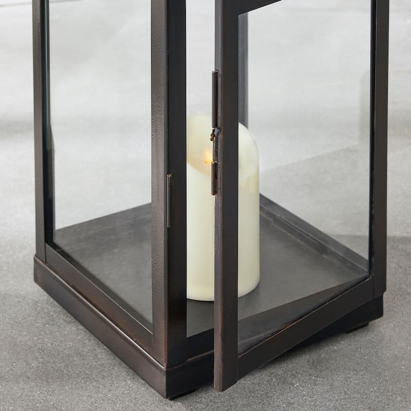 Colby Outdoor Lantern Large - Black - N/A
