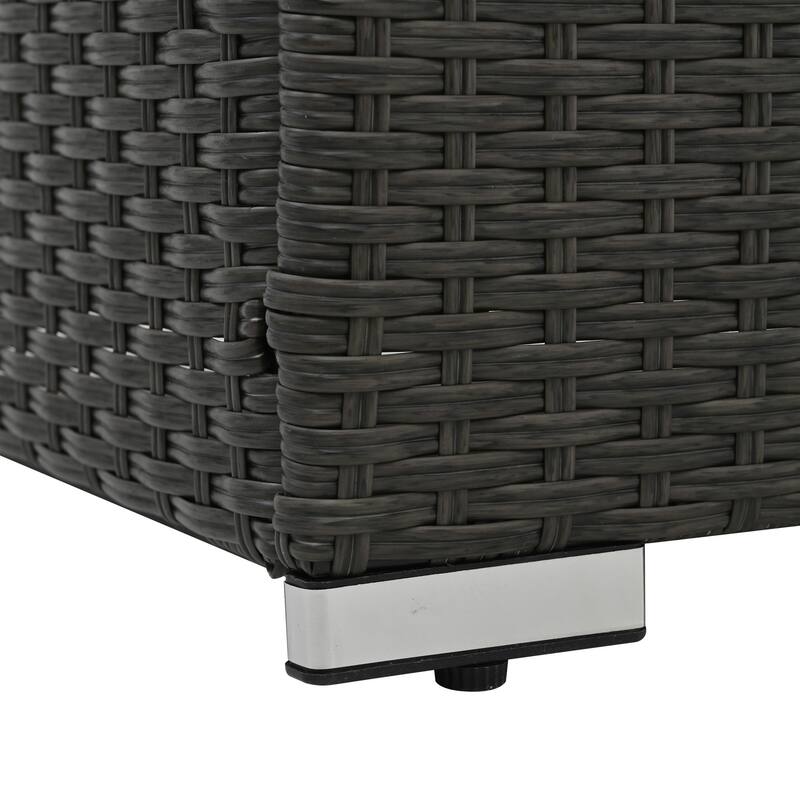 Outdoor Wicker Weaving Conversation Combo Set of 7